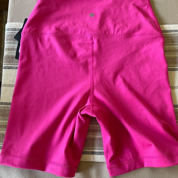 NWT Hot Pink Biker Shorts - Picture 2 of 2